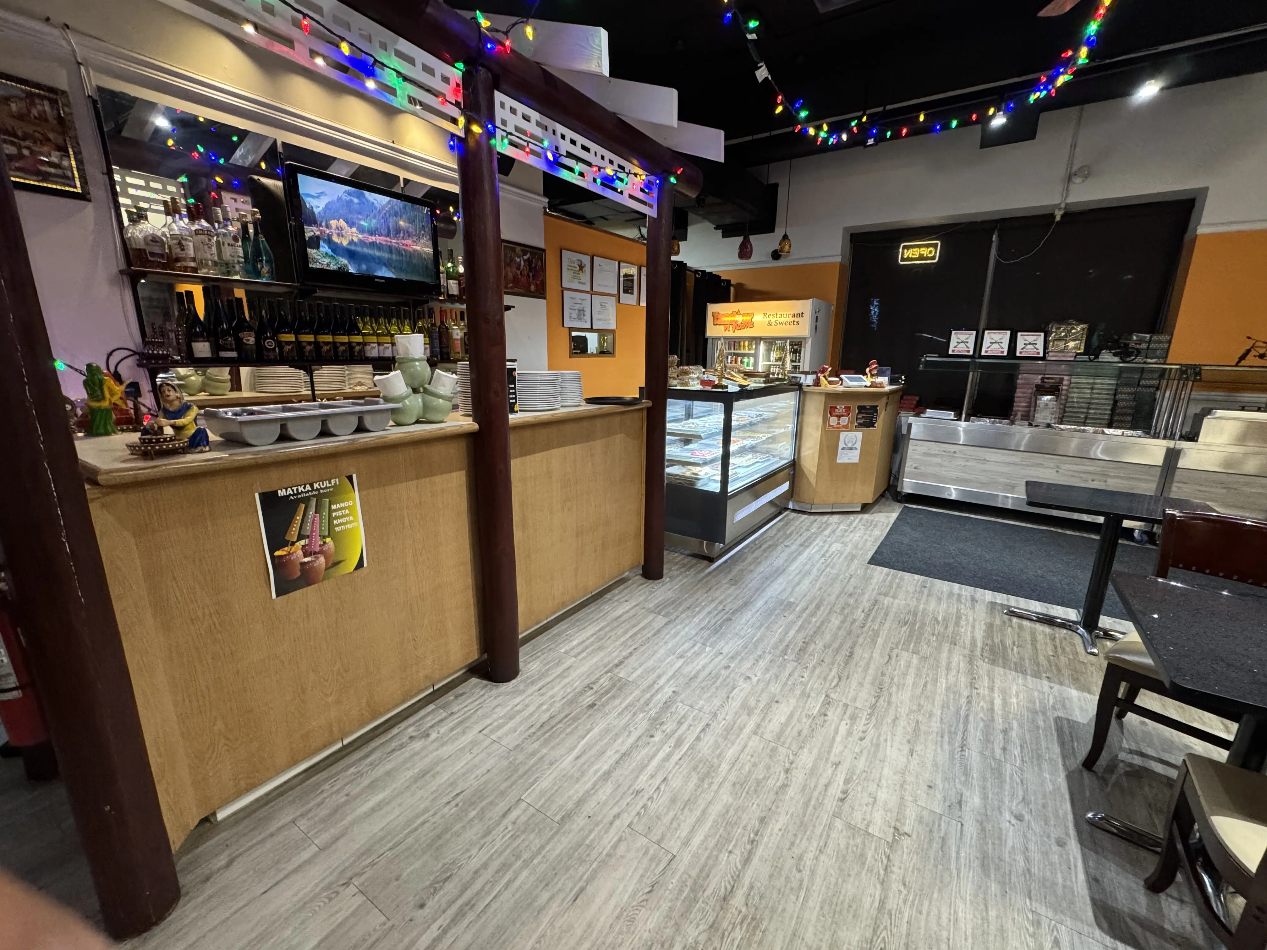 Fresh vegetarian dishes at Tandoor N Flame in Red Deer, AB